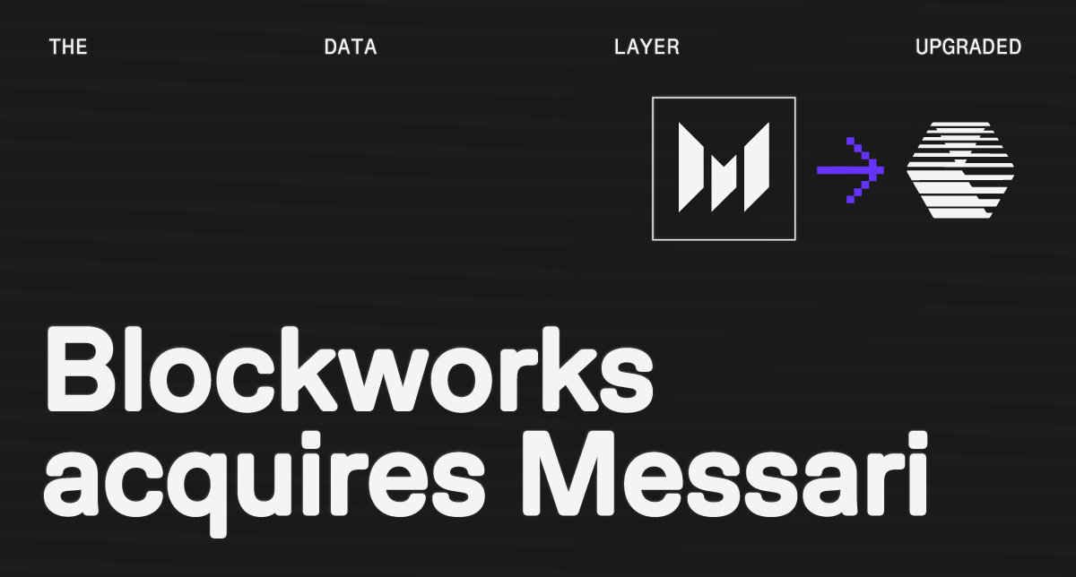 Blockworks-Messari LinkedIn-Annoucement